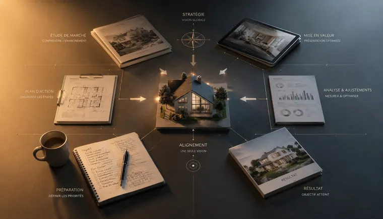 Une maison reliée aux différentes dimensions d’une stratégie de vente